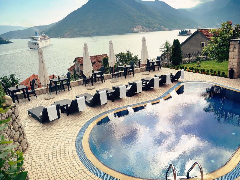 hotel for sale perast, swimming pool