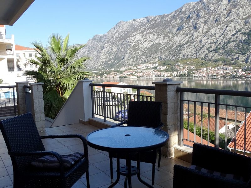 Apartment with Sea View in Kotor Bay terrace with view